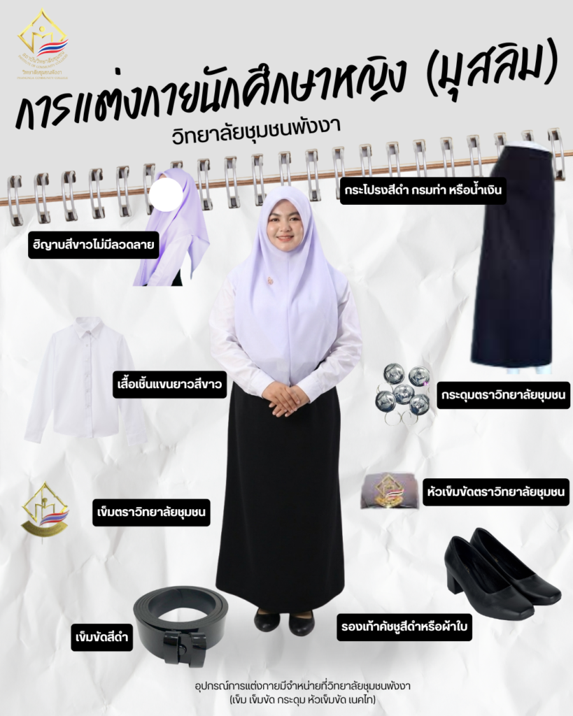 การแต่งกายนักศึกษาหญิง(มุสลิม)